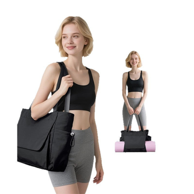 Versatile sports bag with separate yoga mat carrying compartment Stornfield