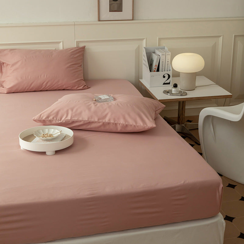 Extra-deep Jersey fitted sheet with premium cotton blend and all-around elastic