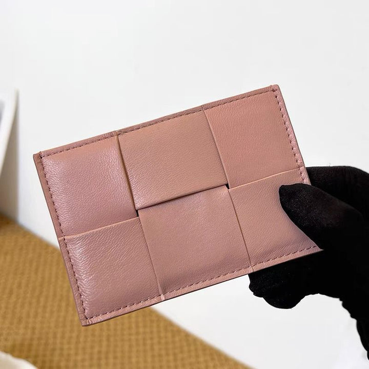 Woven Leather Card Holder Stornfield