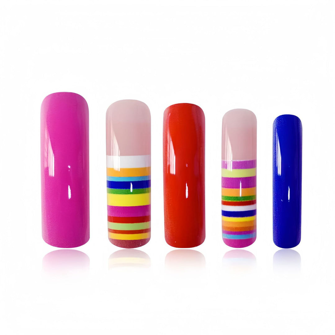 Creative Multi-Color Nail Art Extensions Stornfield