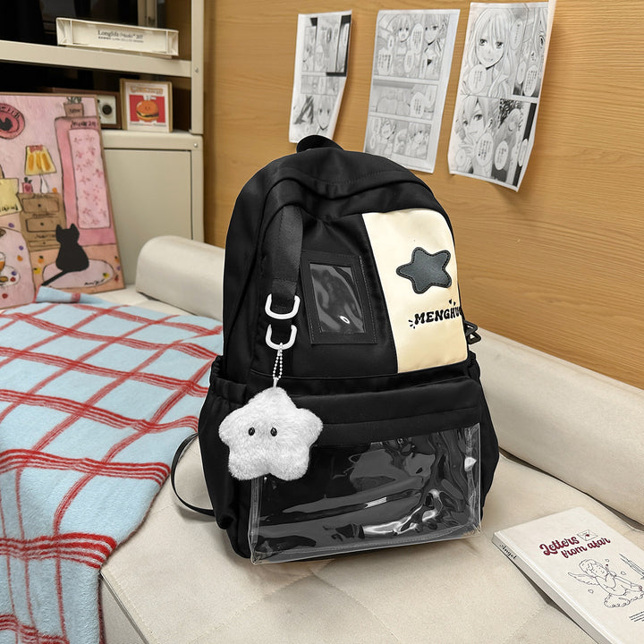 Cozy Plush Star-Embellished Backpack Stornfield