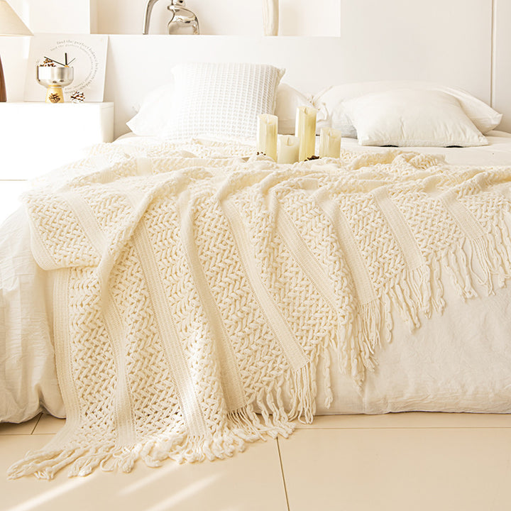 Cozy Knit Throw Blanket
