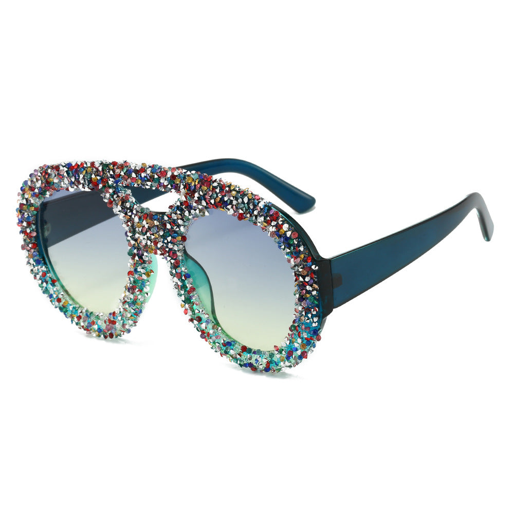 Women's fashionable sunglasses with glamorous rhinestone frame Stornfield