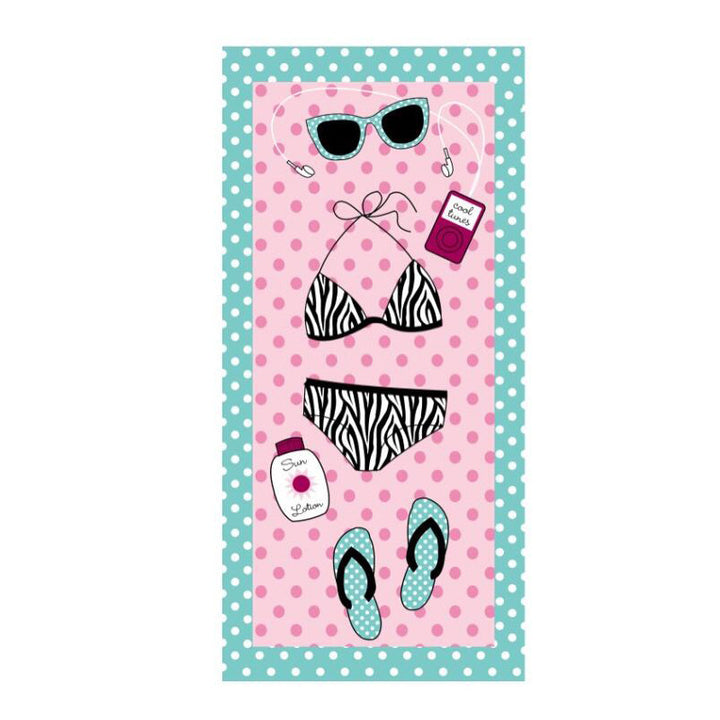WoTropical Flamingo Beach Towel Stornfield