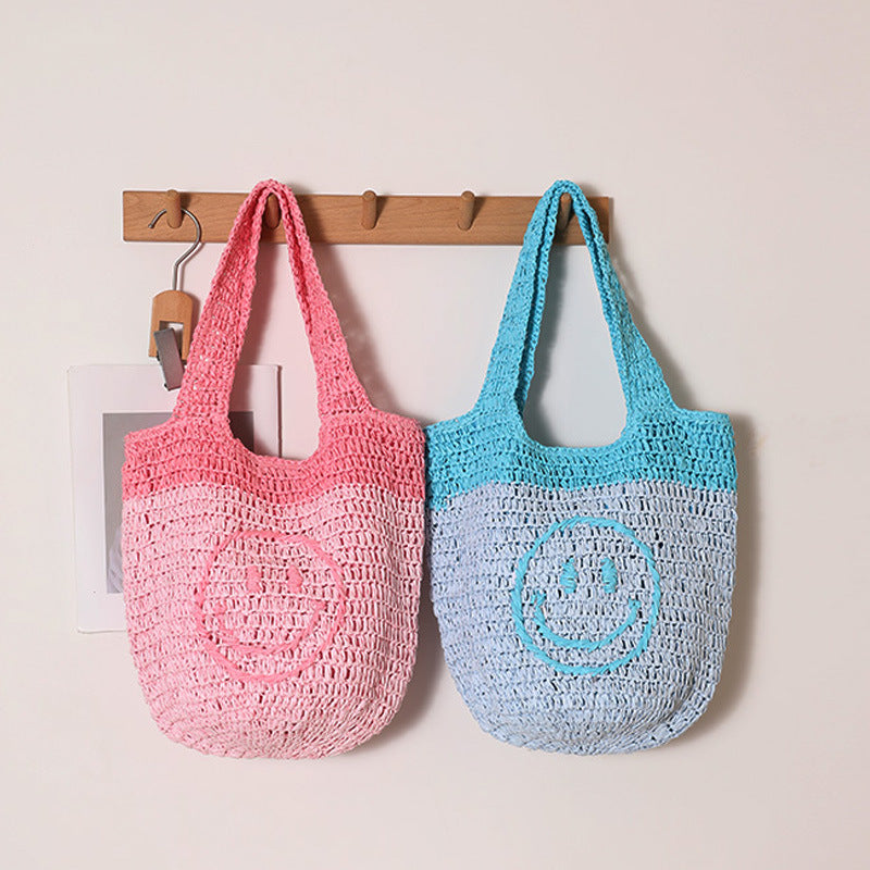 Hand-knotted shopping bag with casual design Stornfield