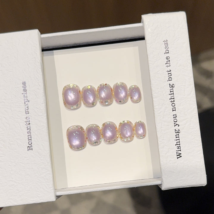 High-quality artificial nail tips with shimmering effect Stornfield
