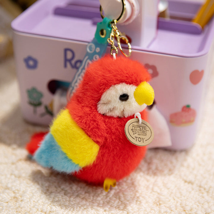 Plush Shoulder-Sitting Toucan Clip-On Companion with Metal Clip and Soft Huggable Body Stornfield