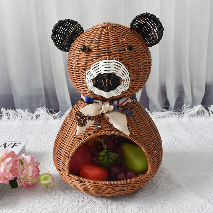 Cute Bear-Shaped Decorative Storage Basket Stornfield