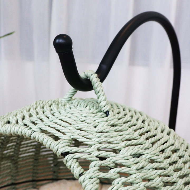Comfortable hanging chair made of rattan Stornfield