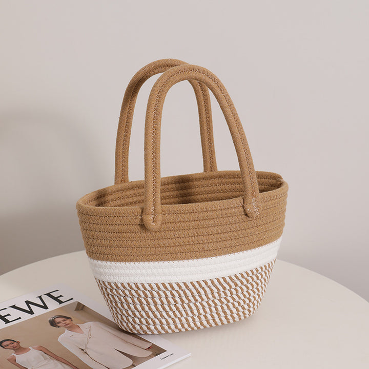 Handmade basket bag with modern accents Stornfield