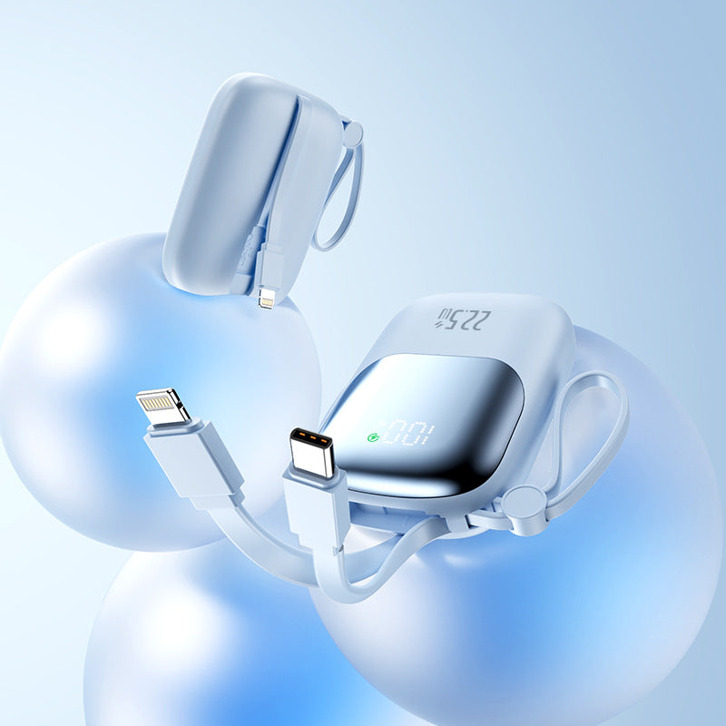 portable fast-charging power bank with integrated cable Stornfield