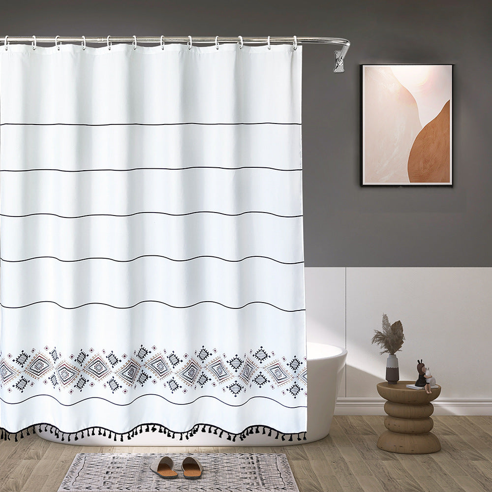 Artistic Patterned Shower Curtain Stornfield