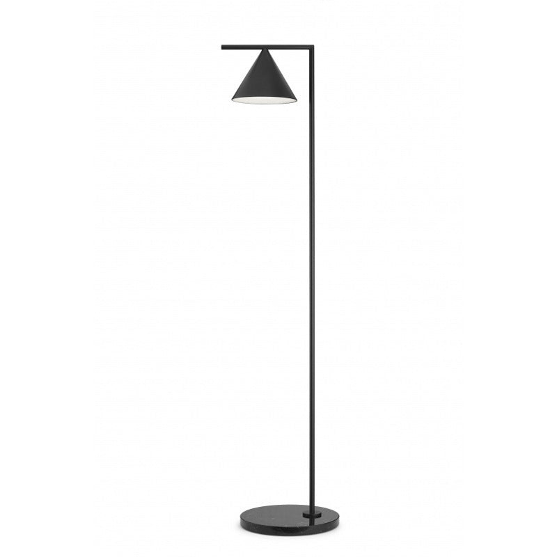 Artistic Floor Lamp with Sleek Cone Shade