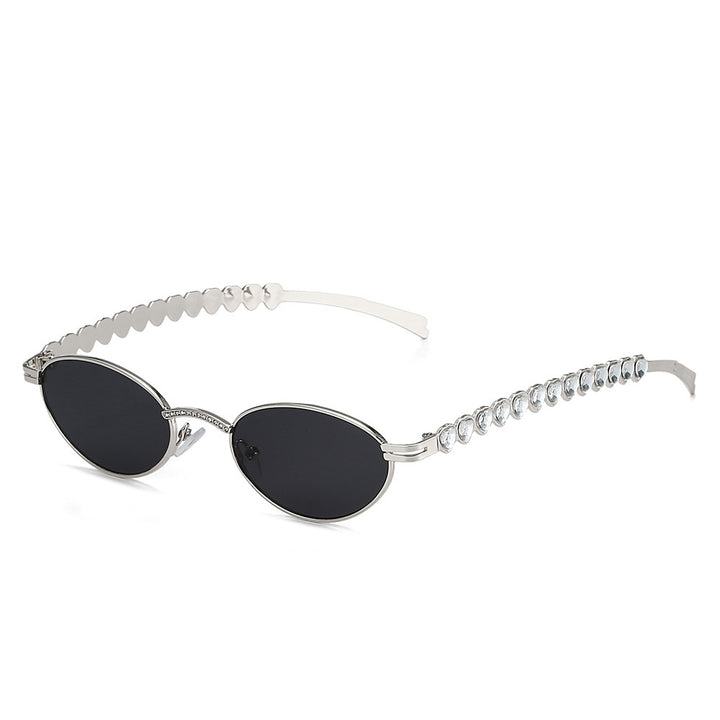 Elegant Rhinestone-Embellished Cat-Eye Glasses Stornfield