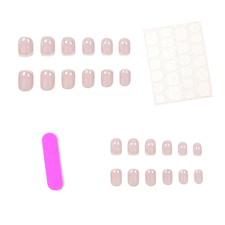 Classic French Tip Nail Art Stornfield