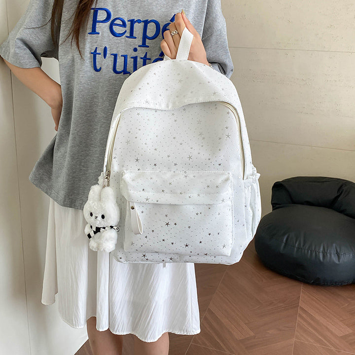 Girls' Star Patterned School Backpack Stornfield
