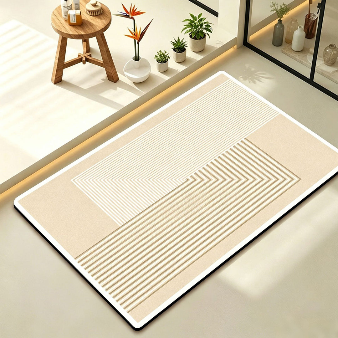 Abstract Modern Bath Mat Stornfield