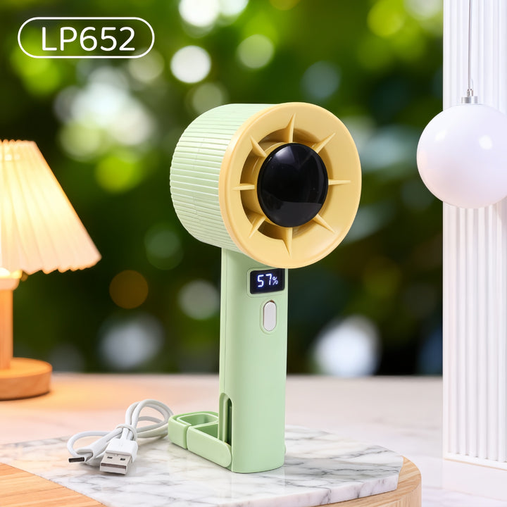 Ladies Portable Hand Fan with LED Display Stornfield