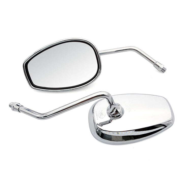 Motorcycle rearview mirror with adjustable arm and high-reflective surface Stornfield