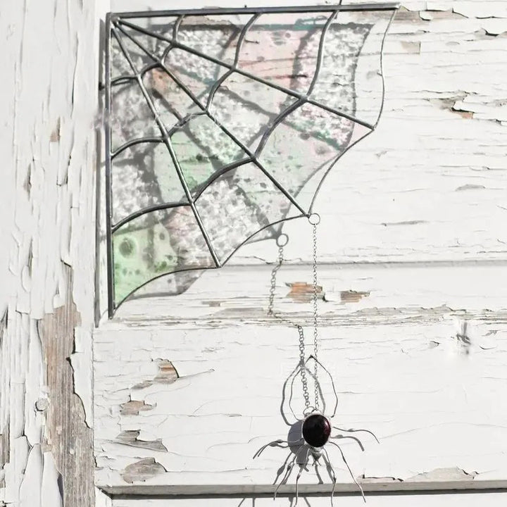 Halloween-Themed Spider Web Door Decoration