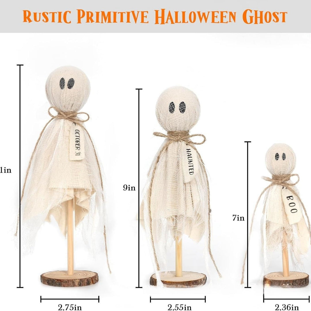 Rustic Halloween Ghost Decoration
