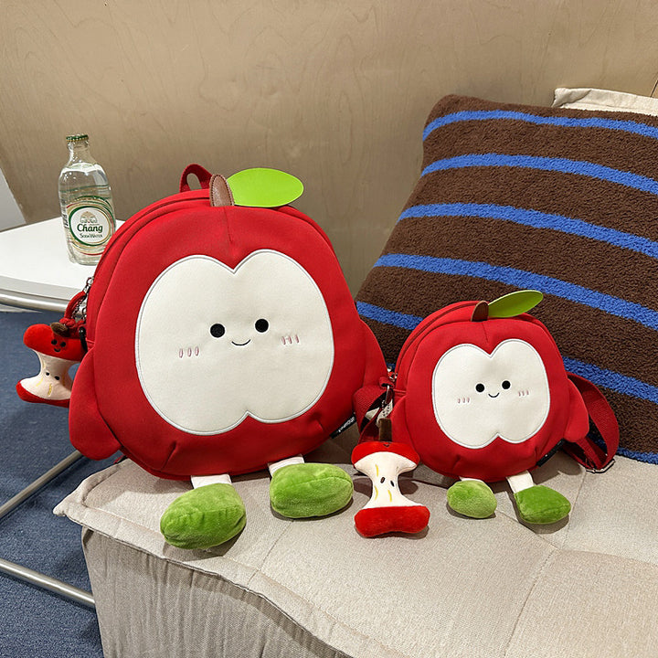 Cartoon Fruit-Themed Plush Backpack Stornfield