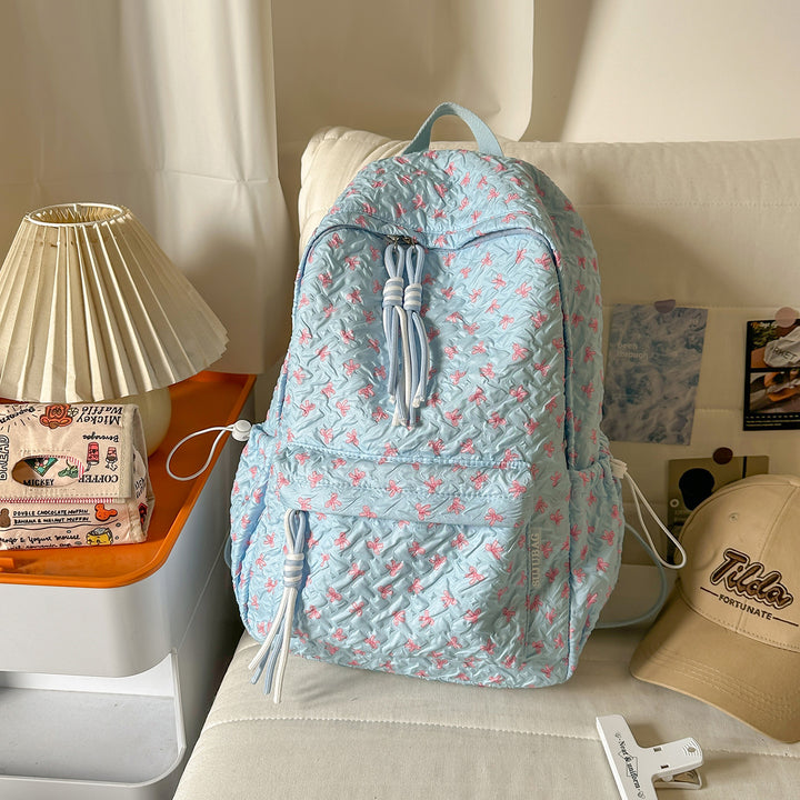 Textured Plush Multi-Compartt Backpack Stornfield