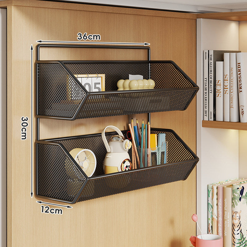 Clip-On Mesh Cabinet Edge Storage Basket Organizer