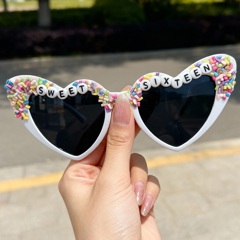 Glamorous Heart-Shaped Bridal Sunglasses Stornfield