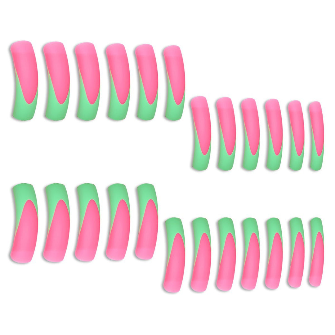 Stylish Long Press-On Nails with Artistic Ombre Design Stornfield