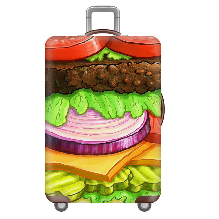 Unisex nan robust hard-shell suitcase with artistic face portrait print and 360° wheels Stornfield