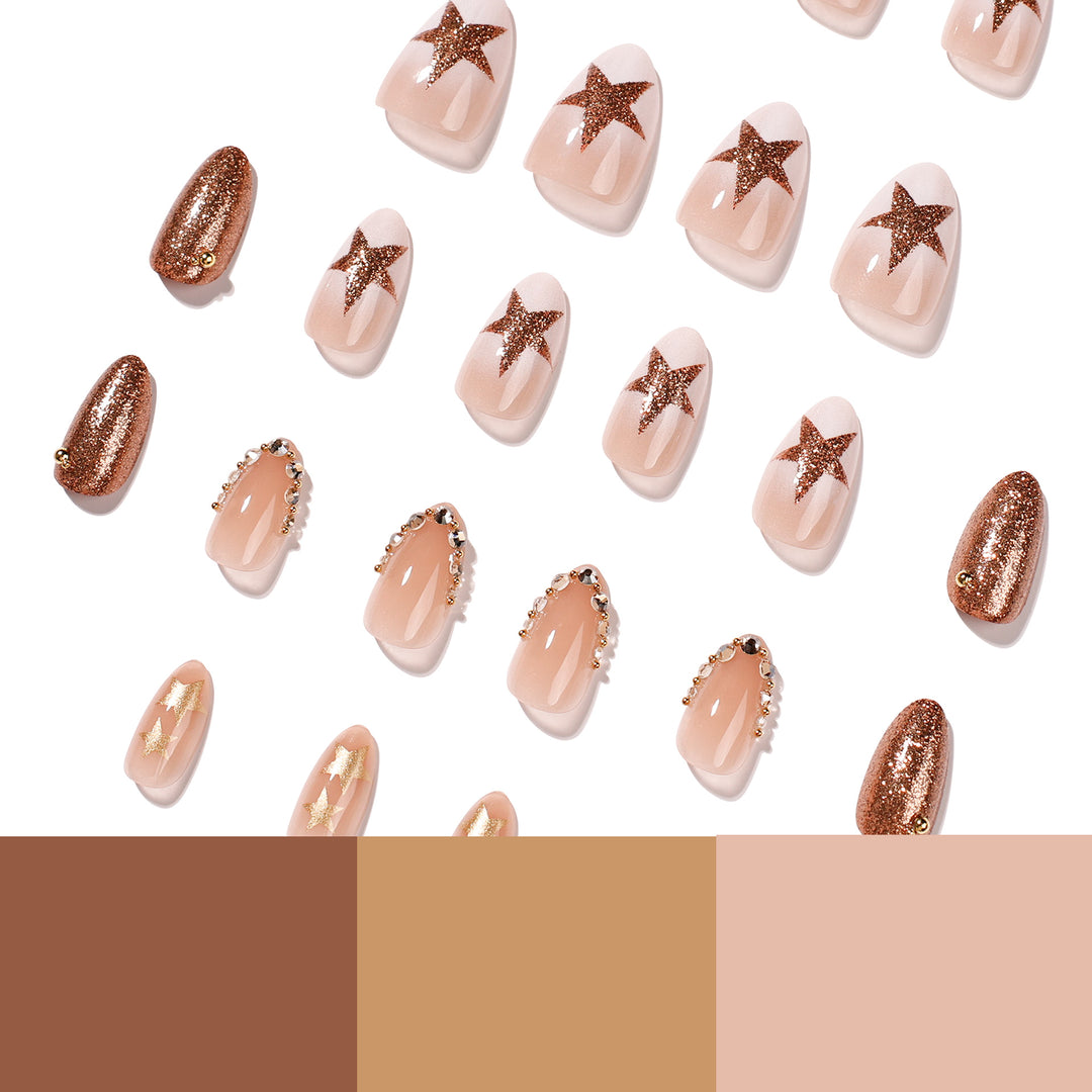 Elegant and sparkling nail art Stornfield