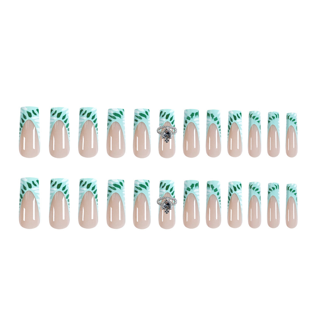 Exquisite artificial nails with jewelry details Stornfield