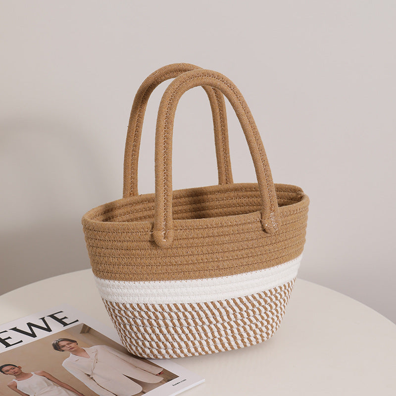 Fashionable Handbag Made of Braided Textile Stornfield