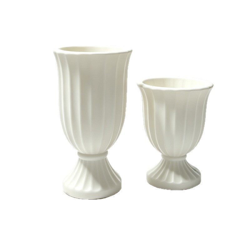Majestic Ribbed Decorative Vase Stornfeild