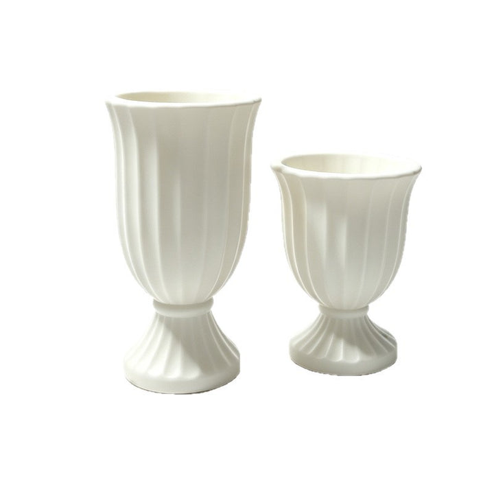 Majestic Ribbed Decorative Vase Stornfeild