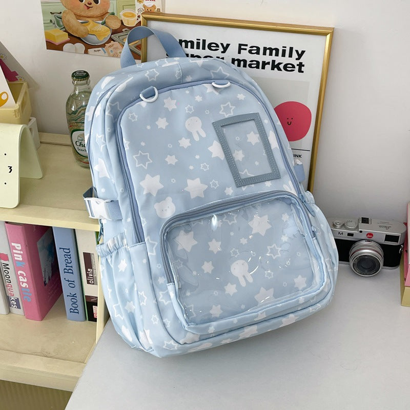 Whimsical Star-Print School Backpack Stornfield