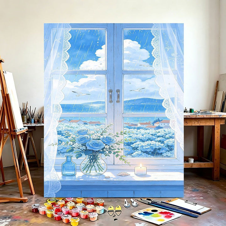 Scenic Coastal View Canvas Art Print Stornfield