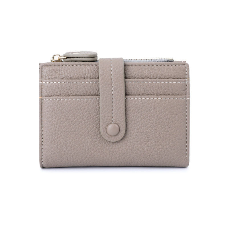 Textured Leather Zippered Card Pouch Stornfield
