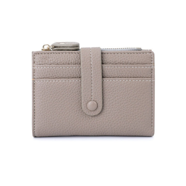 Textured Leather Zippered Card Pouch Stornfield
