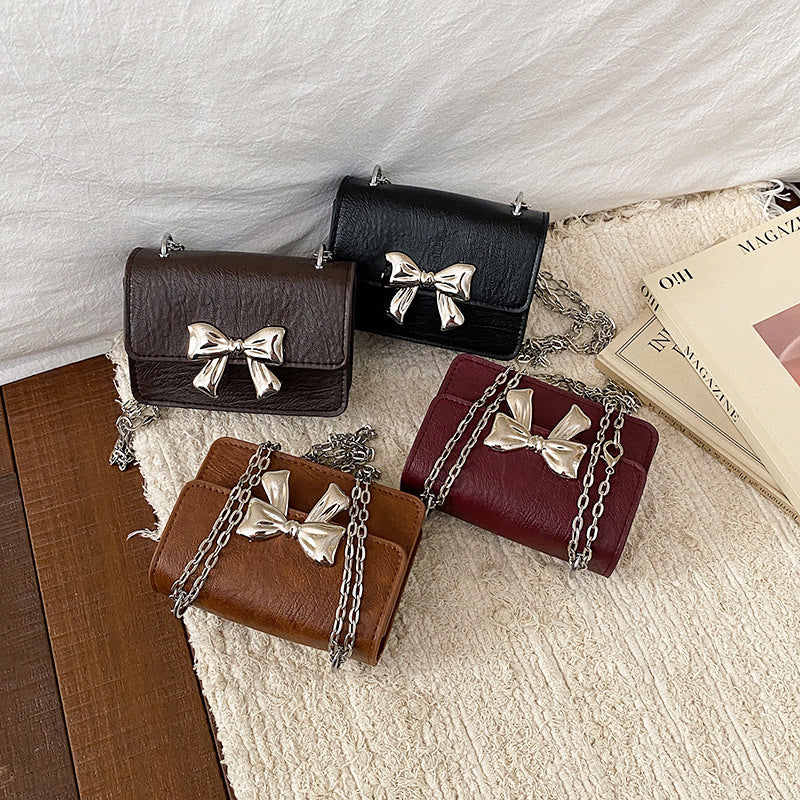WoCharming Bow-Embellished Mini Handbag Stornfield