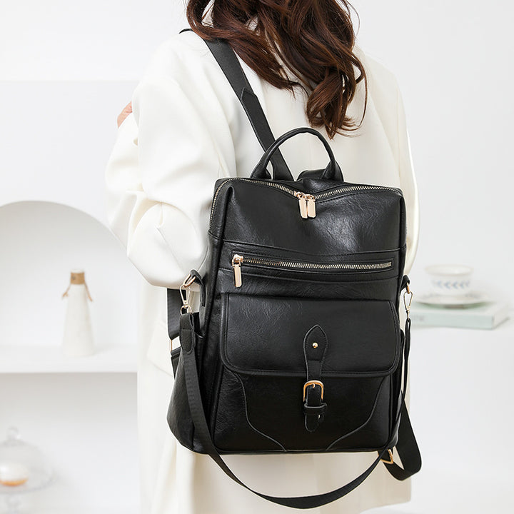 Versatile Leather Backpack Stornfield