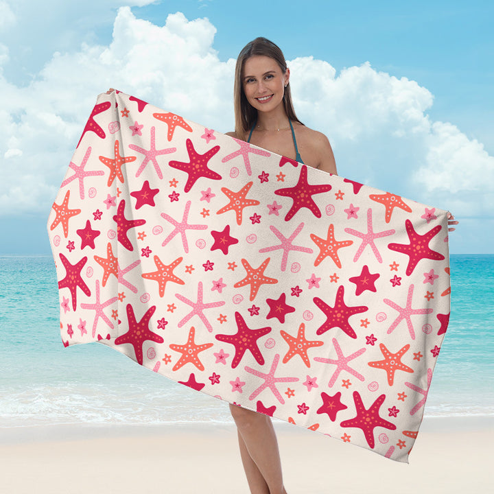 Beach towel with maritime star design Stornfield