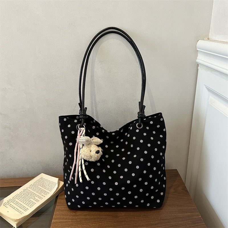 Charming Polka Dot Tote Bag