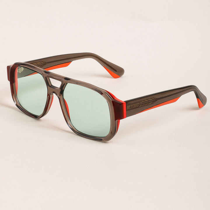Women's sunglasses in modern oversized style with clear frame and sturdy lenses Stornfield