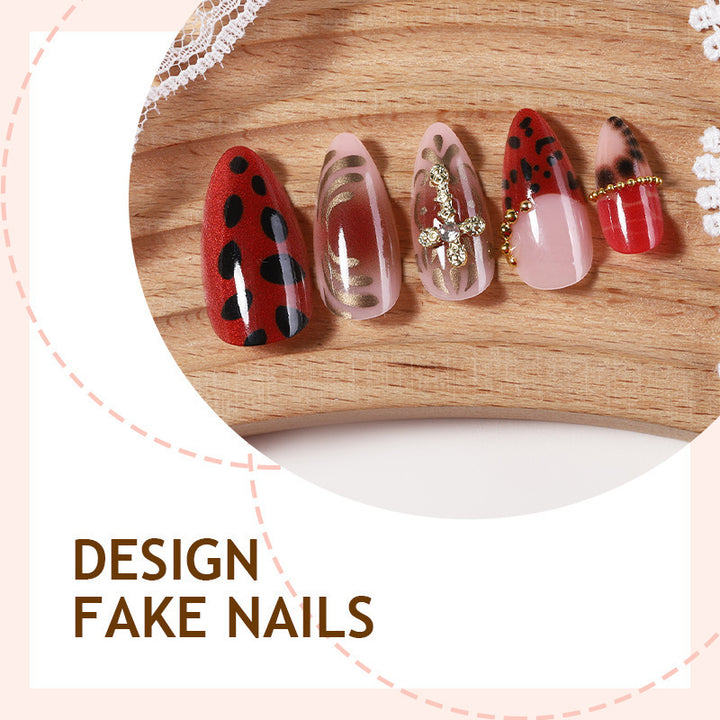 Elegant artificial nails with stylish pattern Stornfield