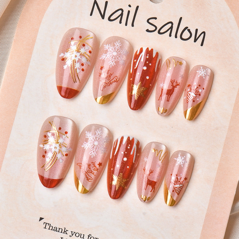 Seasonal Festive Press-On Nail Art Set