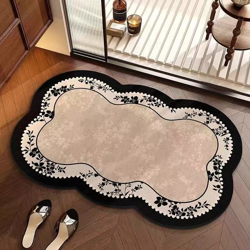 Floral Design Memory Foam Area Mat