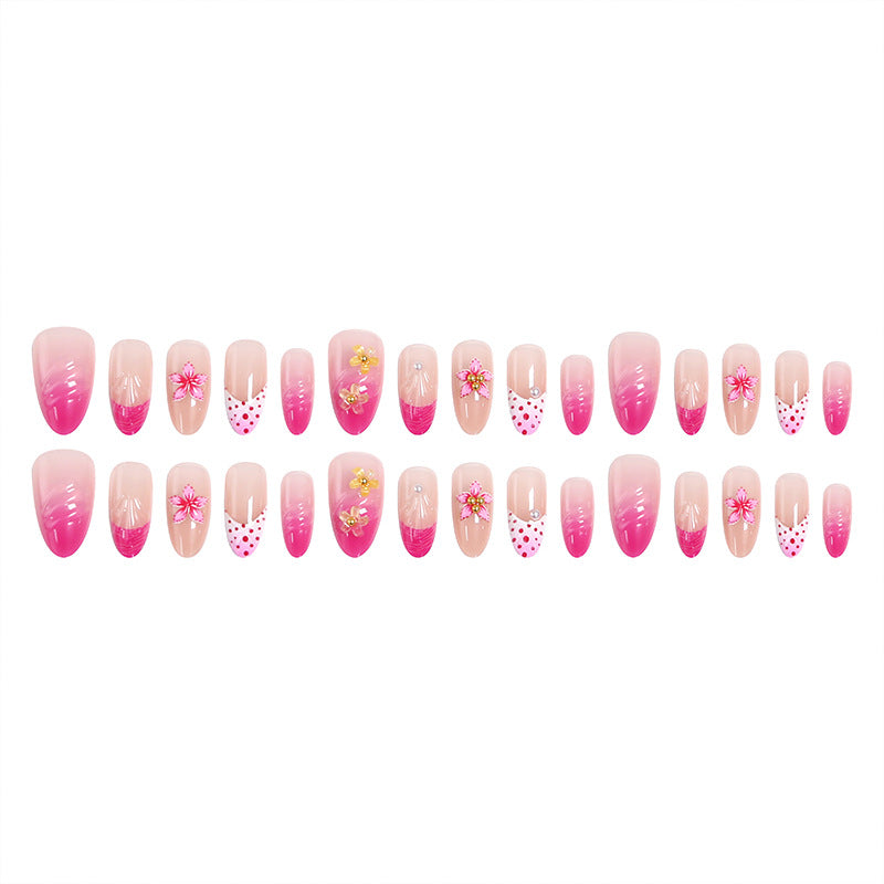 Nail art set with floral and elegant decorations Stornfield