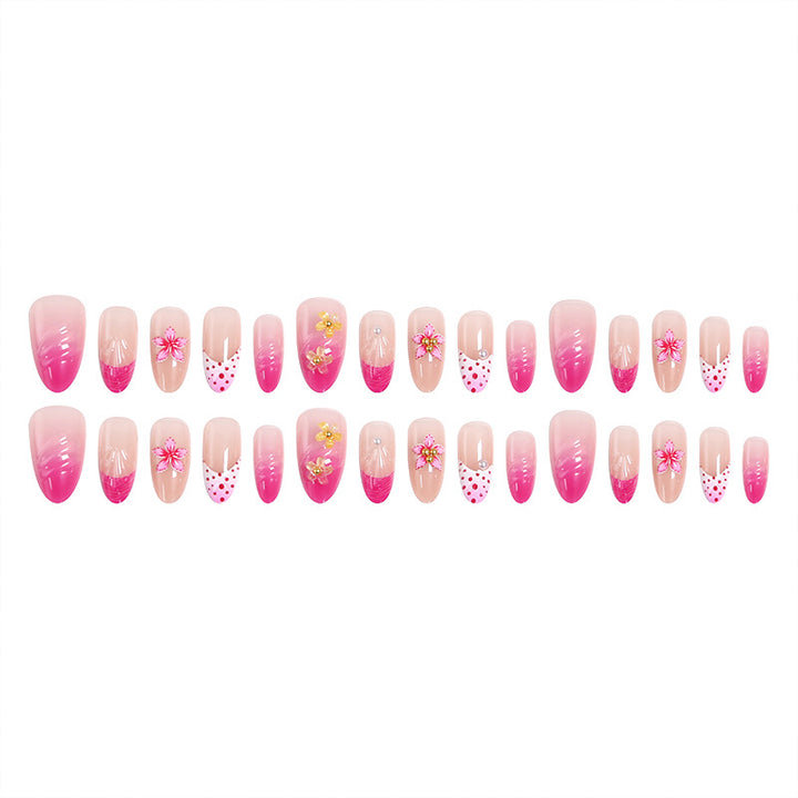 Nail art set with floral and elegant decorations Stornfield